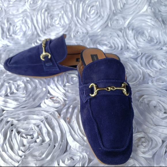 Steven By Steve Madden Rilee Blue Suede Muel Sz 8 - Picture 6 of 8